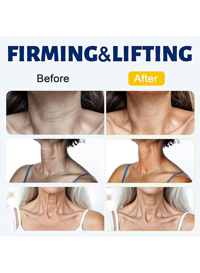 Hoygi Neck Cream, Neck Tightening Treatment, Anti-aging Firming Lifting Neck Cream, Hyaluronic Acid Reduces Wrinkles, Suitable For Crepey Skin Body Care, Smooths Wrinkles & Fine Lines, 150G - Image 4